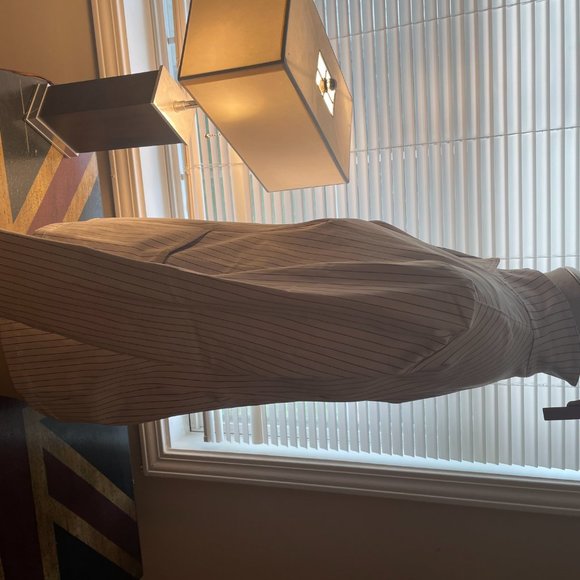 Tech Stretch Blazer - ROWEENA Large Stripe Ivory - Picture 2 of 6